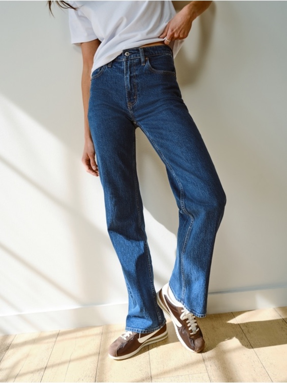 Abercrombie & Fitch Mid-Rise Straight-Leg Jeans - Dark Blue size 30/10S